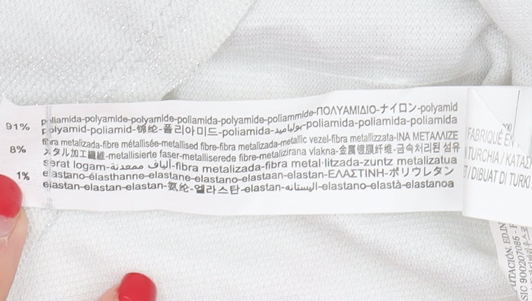 Womens UK Size S Stradivarius White Cropped Tank