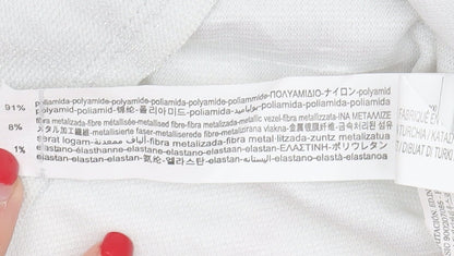 Womens UK Size S Stradivarius White Cropped Tank