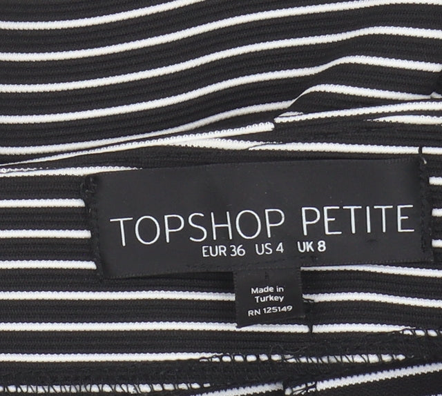 Womens UK Size 8 Topshop Skater Knit Skirt
