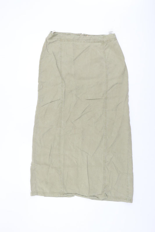 Marks & Spencer Women’s Green Midi Pencil Skirt Size 14