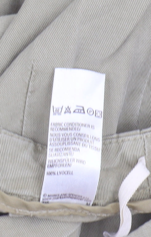 Marks & Spencer Women’s Green Midi Pencil Skirt Size 14