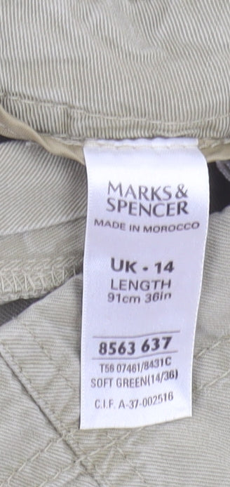 Marks & Spencer Women’s Green Midi Pencil Skirt Size 14