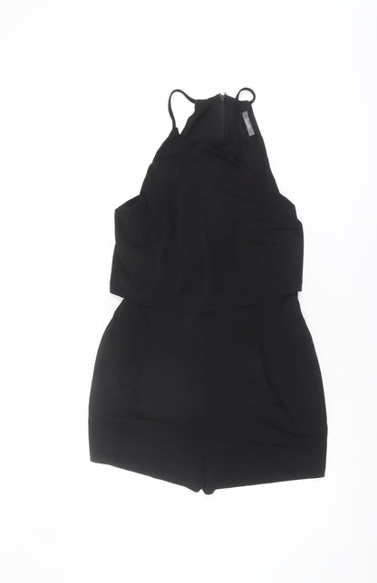 South Women's Black Halter Playsuit Size 12