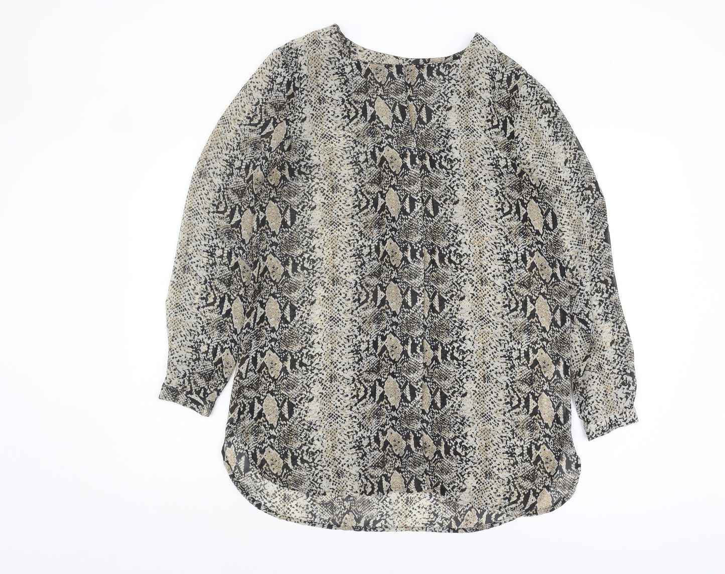 b.young Women's Multicoloured Animal Print Blouse Size 8