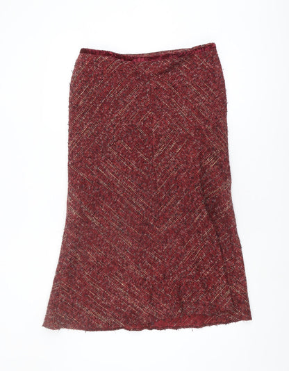 Marks and Spencer Women's Red Long Skirt Size 12