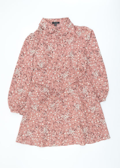 New Look Women’s Pink Floral Maternity Shirt Dress