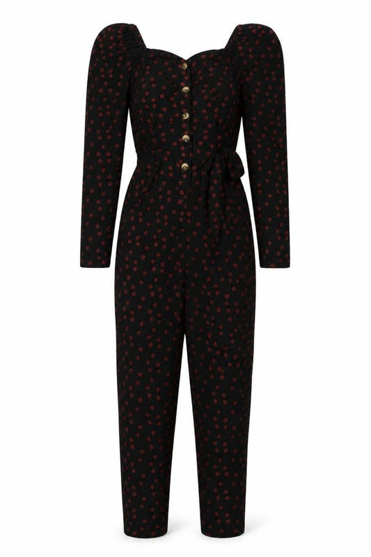 Womens UK Size 6 ASOS One-Piece Black Jumpsuit