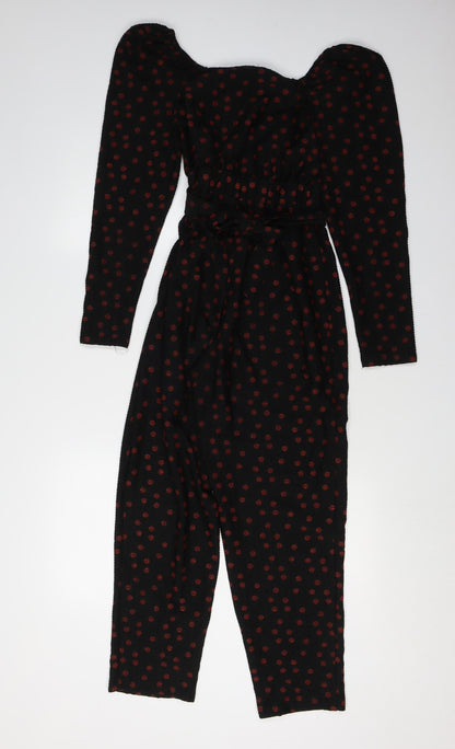 Womens UK Size 6 ASOS One-Piece Black Jumpsuit