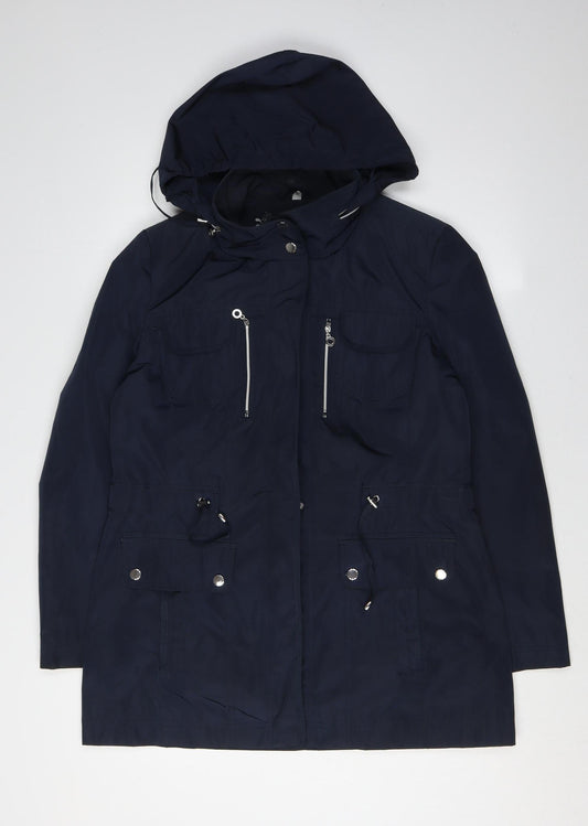 Klass Women's Navy Parka Jacket Size 12