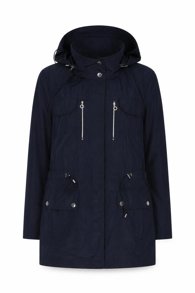 Klass Women's Navy Parka Jacket Size 12