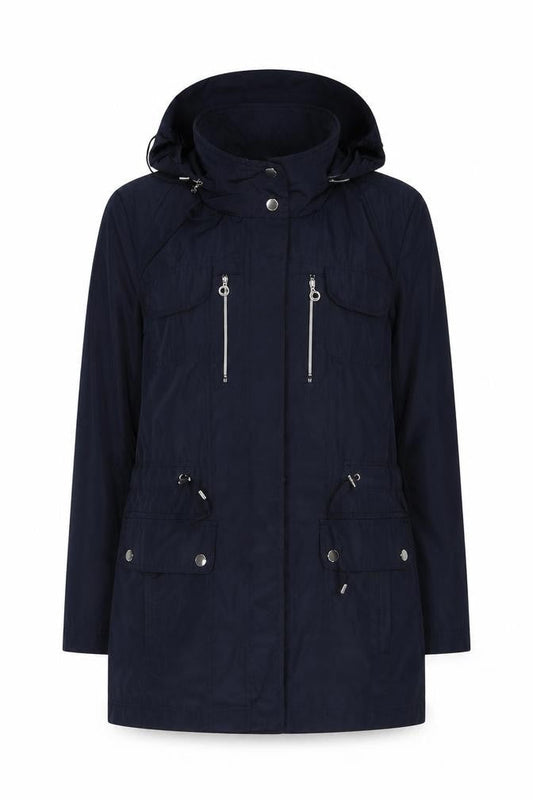 Klass Women's Navy Parka Jacket Size 12