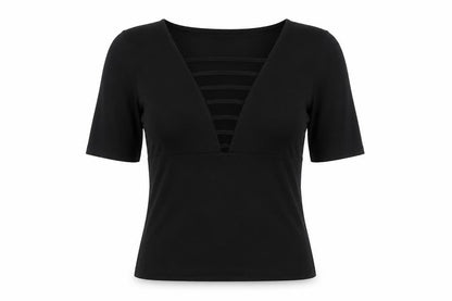 Womens UK Size S H&M Black Basic Blouse