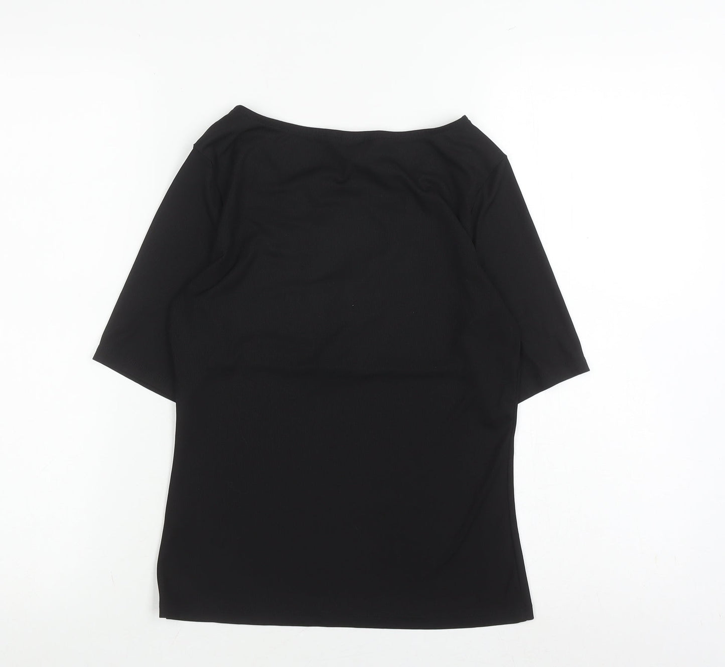 Womens UK Size S H&M Black Basic Blouse