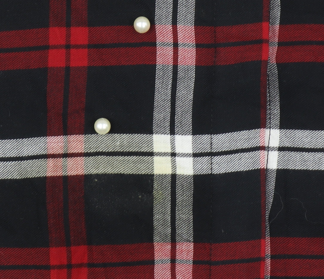 Womens UK Size M Zara Multicoloured Basic Button-Up