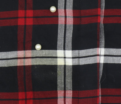Womens UK Size M Zara Multicoloured Basic Button-Up