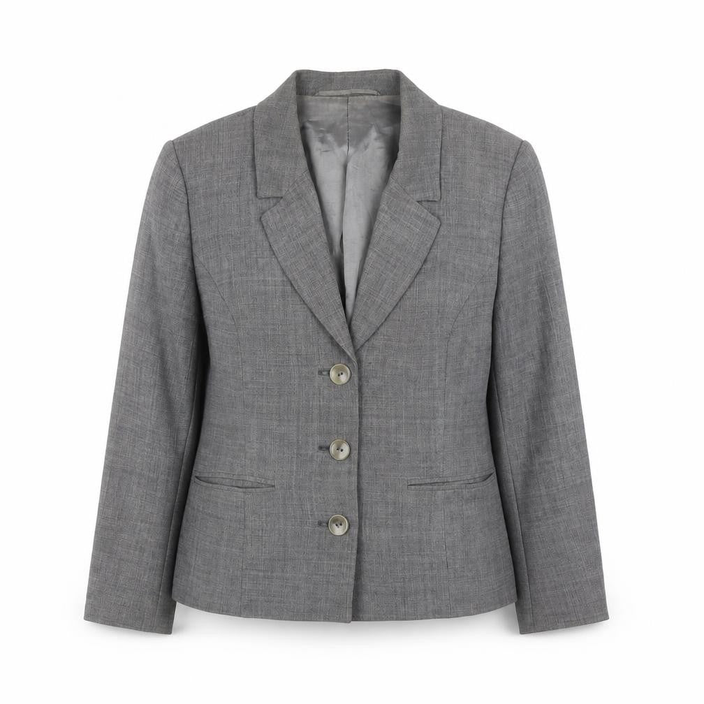 Womens UK Size 10 Precis Petites Grey Suit Jacket