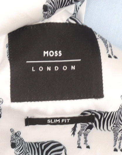 Mens UK Size 40 Moss London Regular Blue Suit Jacket