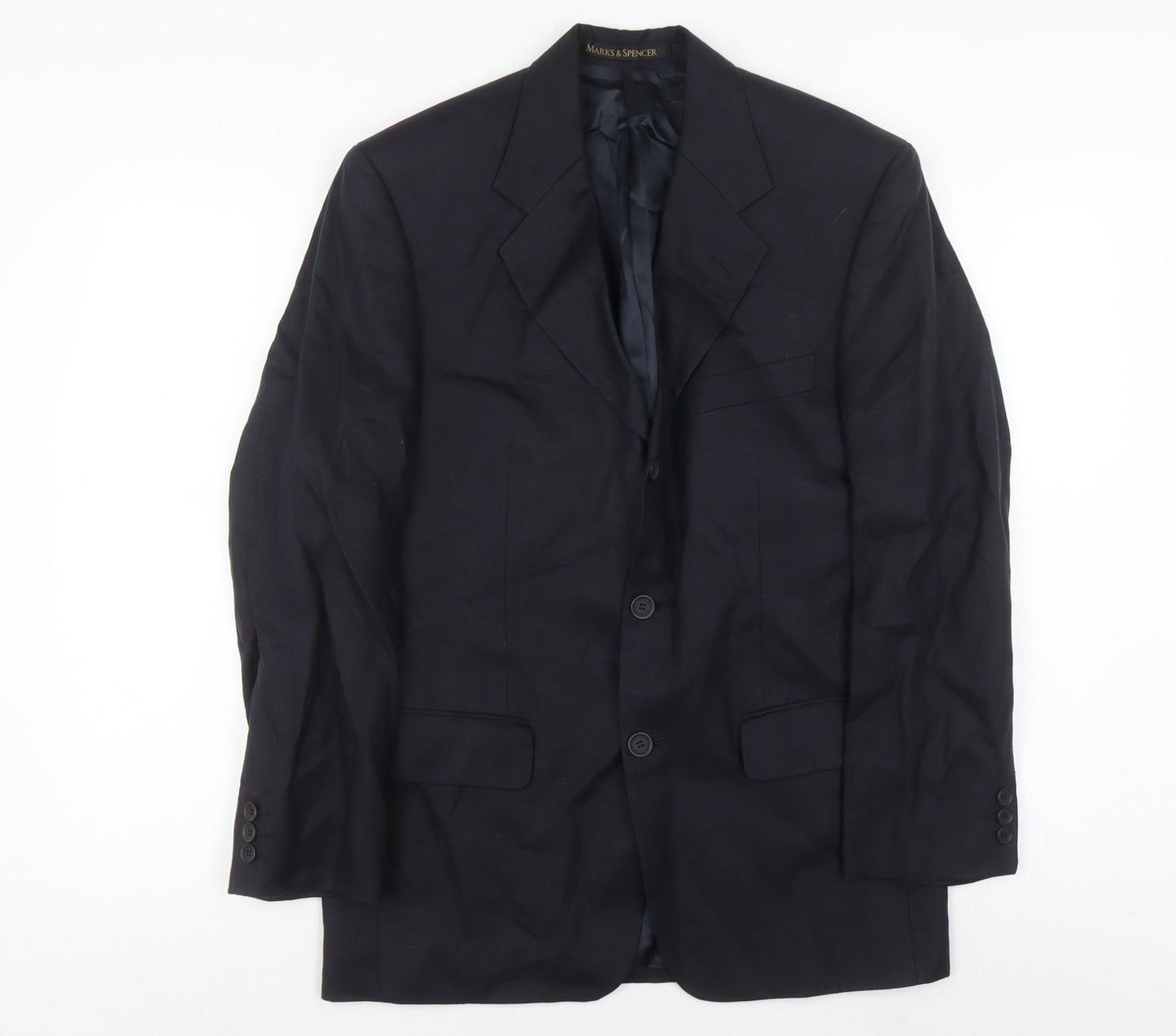 Mens UK Size 36 Marks and Spencer Regular Blue Suit Jacket