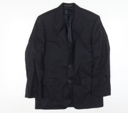 Mens UK Size 36 Marks and Spencer Regular Blue Suit Jacket