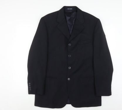 Mens UK Size 40 David Moss Regular Blue Suit Jacket