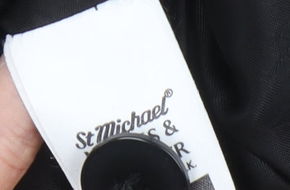 Marks and Spencer Women’s Black Blazer Size 16 Herringbone