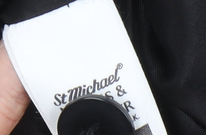 Marks and Spencer Women’s Black Blazer Size 16 Herringbone