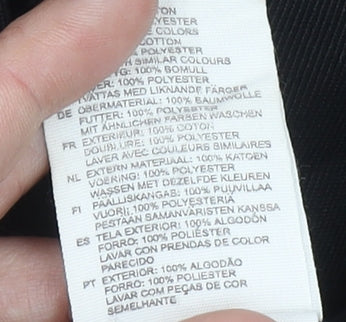 H&M Women's Black Regular Fit Blazer, Size 8, Notch Lapel