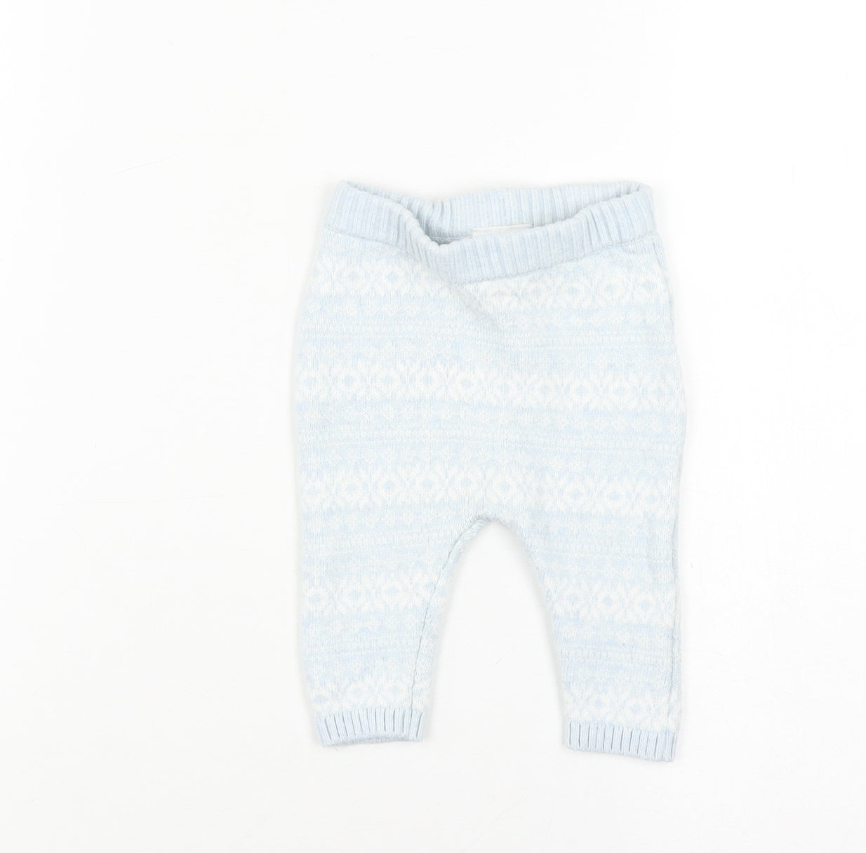 Next Baby Blue Cotton Leggings 0-3 Months