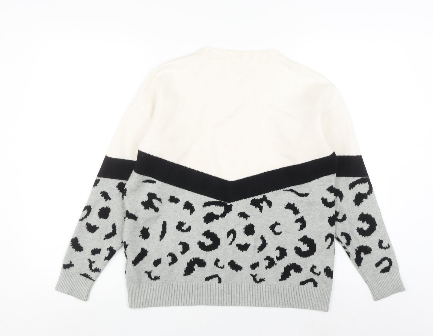 Womens UK Size S Izabel London Grey Pullover Jumper