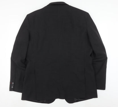 Jermyn Street Design Men's Black Blazer 44 Regular