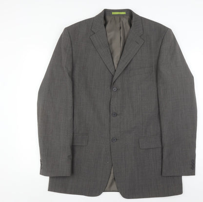 Mens UK Size 42 Burton Regular Grey Suit Jacket