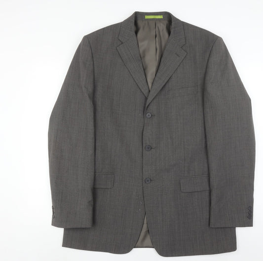 Mens UK Size 42 Burton Regular Grey Suit Jacket
