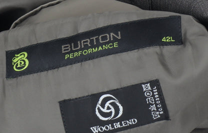 Mens UK Size 42 Burton Regular Grey Suit Jacket
