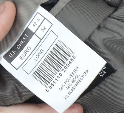 Mens UK Size 42 Burton Regular Grey Suit Jacket