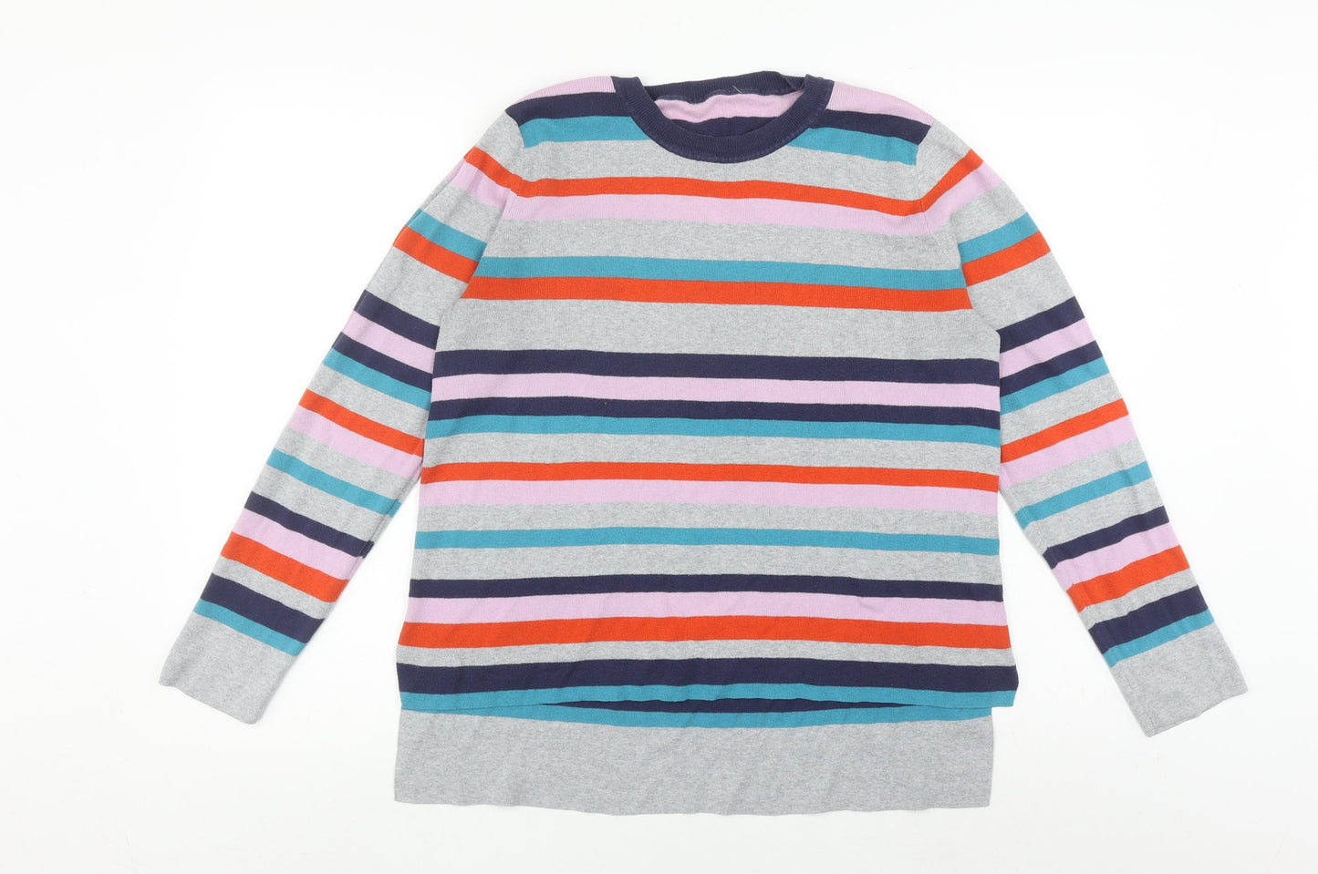 Womens UK Size L Oasis Multicoloured Pullover Jumper