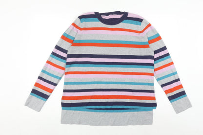 Womens UK Size L Oasis Multicoloured Pullover Jumper