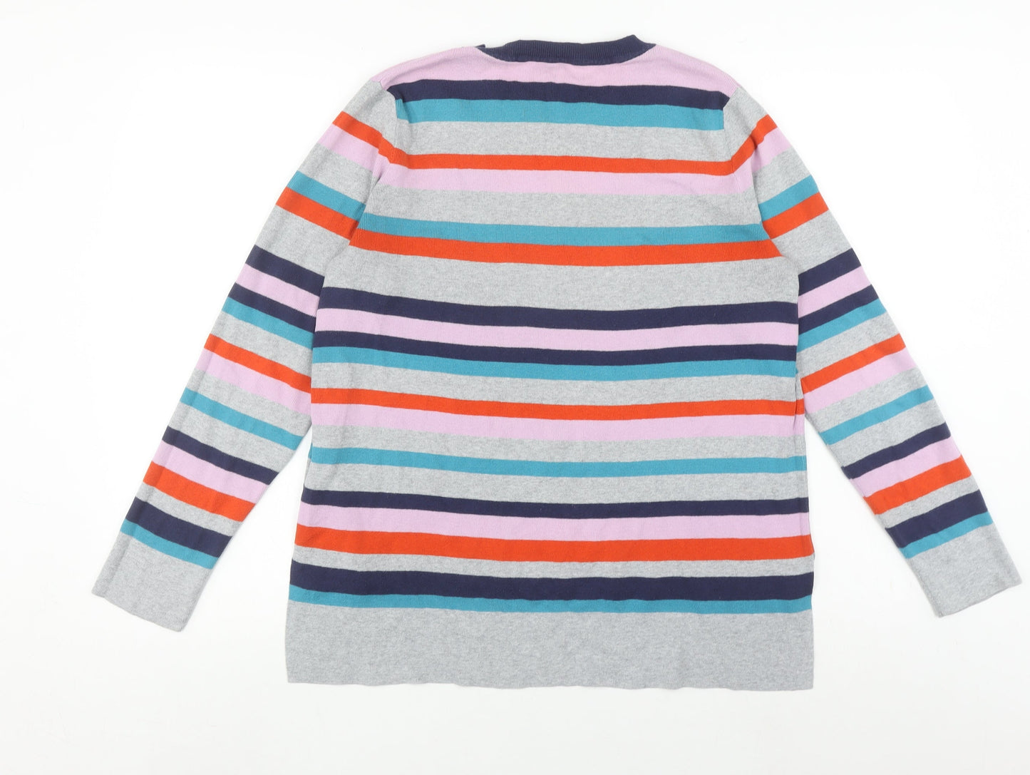 Womens UK Size L Oasis Multicoloured Pullover Jumper
