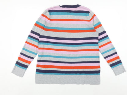 Womens UK Size L Oasis Multicoloured Pullover Jumper