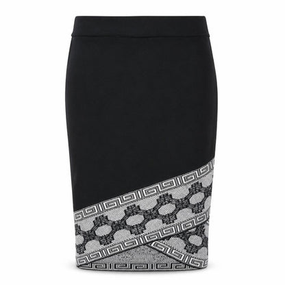 River Island Women's Black Lace Pencil Skirt Size 12