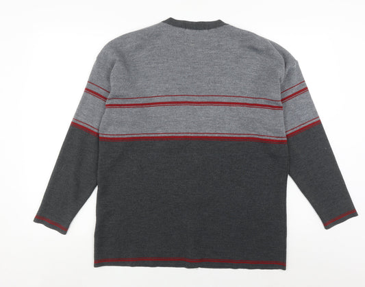 Womens UK Size 14 Holmewood Grey Cardigan Jumper