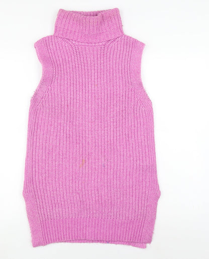 Womens UK Size XS Marks and Spencer Pink Vest Jumper