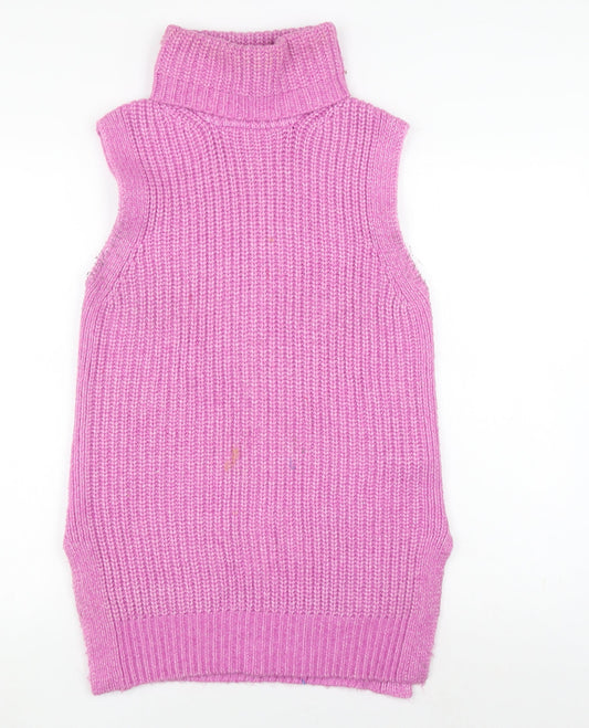 Womens UK Size XS Marks and Spencer Pink Vest Jumper