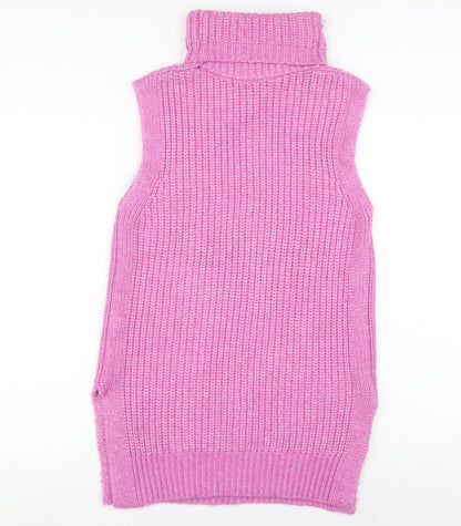 Womens UK Size XS Marks and Spencer Pink Vest Jumper