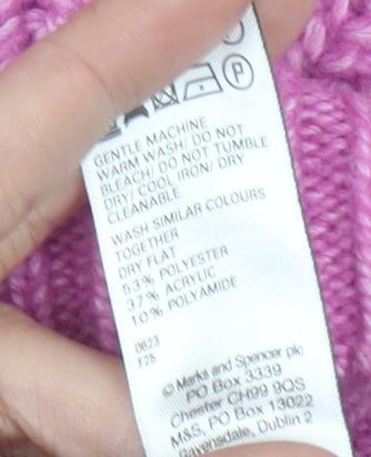 Womens UK Size XS Marks and Spencer Pink Vest Jumper