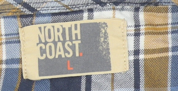 North Coast Men's Grey Henley Jumper Large