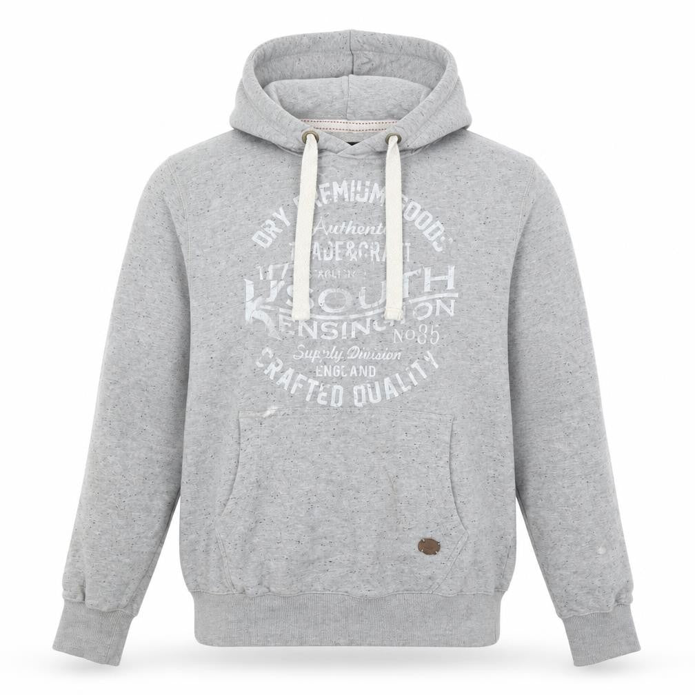 Holmes and Company Men's Grey Pullover Hoodie, Size L, Logo