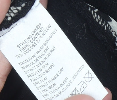 Dixie Women's Black XL Cardigan with 3/4 Sleeves