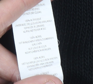 Boohoo Women's Black Animal Print Pullover Jumper S