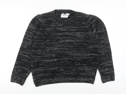 Topman Men's Black S Chunky-Knit Pullover Jumper