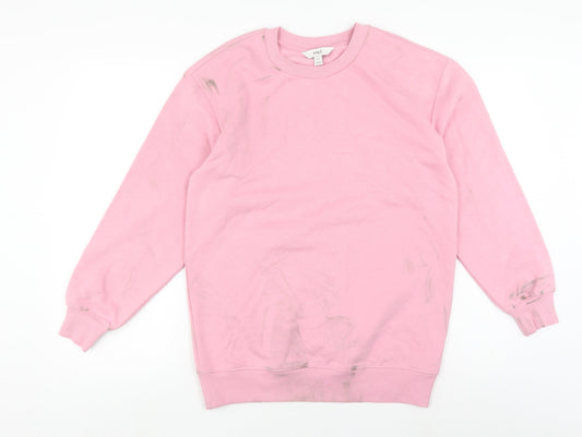 Womens UK Size XS Marks and Spencer Pink Pullover Sweatshirt